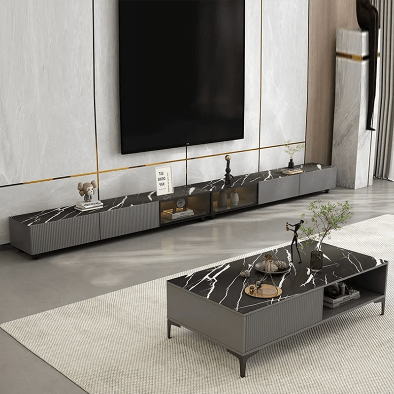 Storage Living Room Tv Stands Monitor Display Hotel Modern Luxury Glass Shelves Tv Cabinet Consoles Meuble Tv Suspendu Furniture - SAKLIC