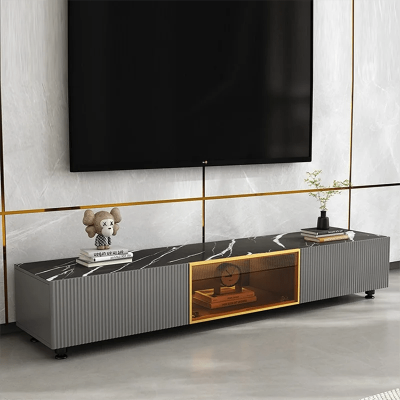 Storage Living Room Tv Stands Monitor Display Hotel Modern Luxury Glass Shelves Tv Cabinet Consoles Meuble Tv Suspendu Furniture - SAKLIC