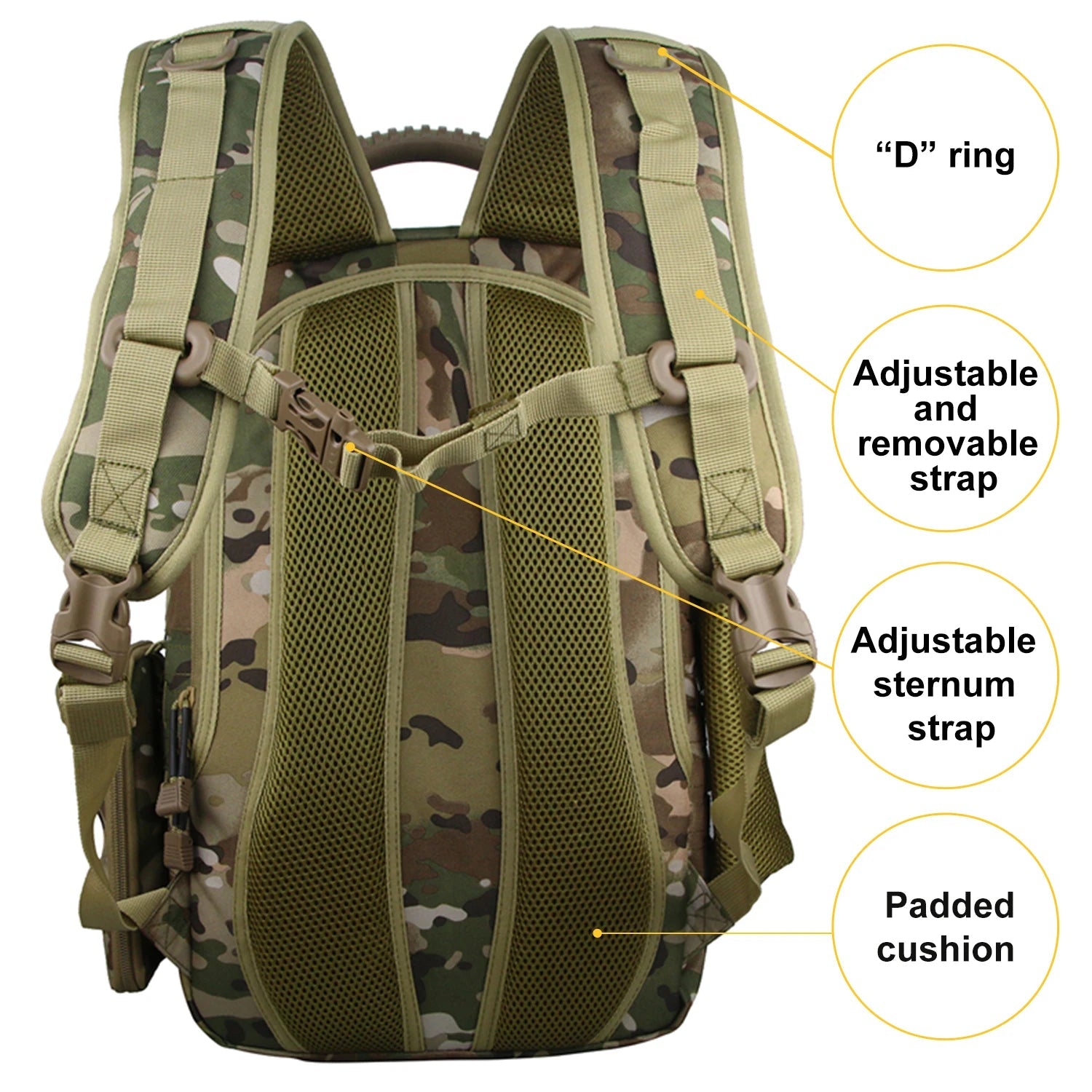 tactical Large Fashion Backpack Outdoor School Bag rucksack work school hiking tactical Backpack - SAKLIC