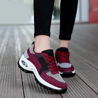 Tenis Women Sneakers Air Cushion Walking Shoes Breathable Gym Jogging Shoes for Woman Lace Up Platform Sport Shoe Tenes Feminino - SAKLIC