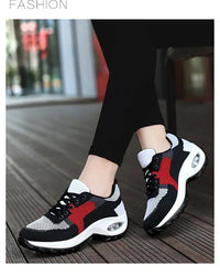 Tenis Women Sneakers Air Cushion Walking Shoes Breathable Gym Jogging Shoes for Woman Lace Up Platform Sport Shoe Tenes Feminino - SAKLIC