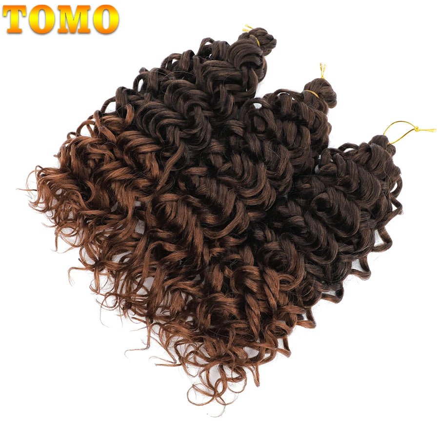 TOMO Hawaii Ocean Wave Crochet Cheveux Naturel Noir Ocean Wave Tresses Cheveux Synthetic Crochet Tressage Extensions De Cheveux - SAKLIC