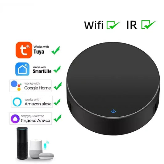 Tuya Smart Home WiFi Universal Infrared IR Remote Control Smart Controller for TV DVD AUD AC Voice Works with Alexa Google Alice - SAKLIC