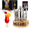 16 Pcs Round shape Silver Cocktail Shaker Set