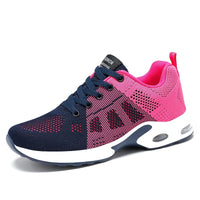 Woman's Summer Air Cushion Sneakers Lace - up Casual Shoe for Women Platform Mesh Breathable Light Running Shoes Zapatos De Mujer - SAKLIC